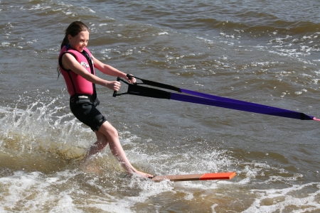 Amy Boylan on a paling Amy Boylan on a paling