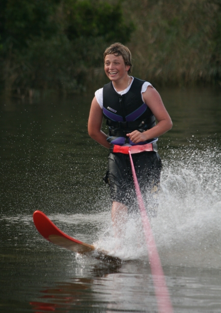 Brandon Cropper on a freeboard Brandon Cropper on a freeboard