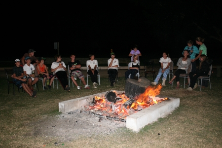 Sitting round the fire Sitting round the fire