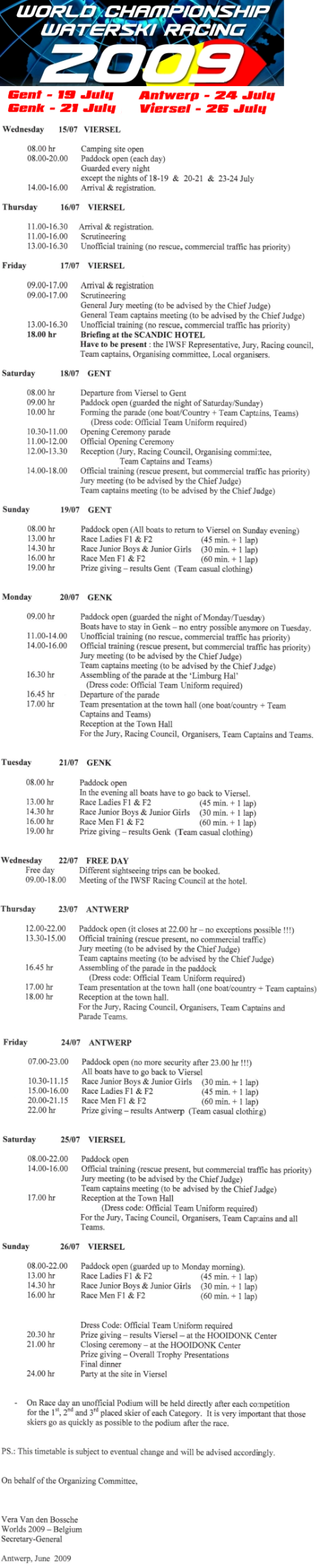 worlds schedule
